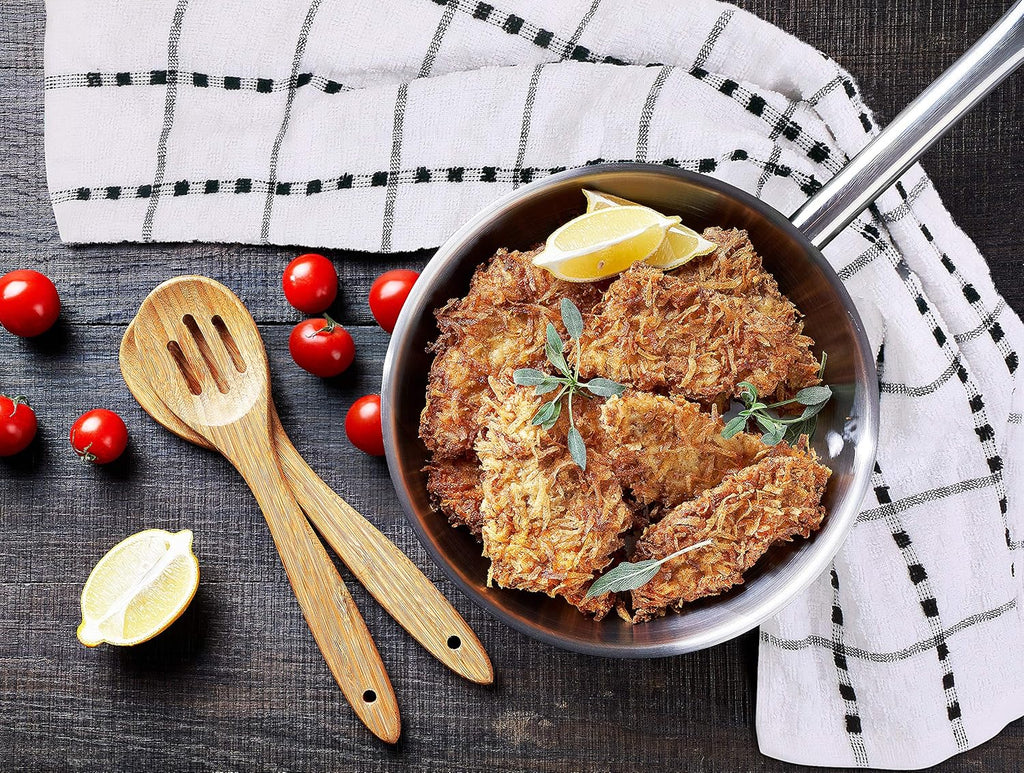 Kitchen Towels 12 Pack, 15 x 25 Inches, 100% Ring Spun Cotton Super Soft and Absorbent Linen Dish, Tea and Bar Towels Set