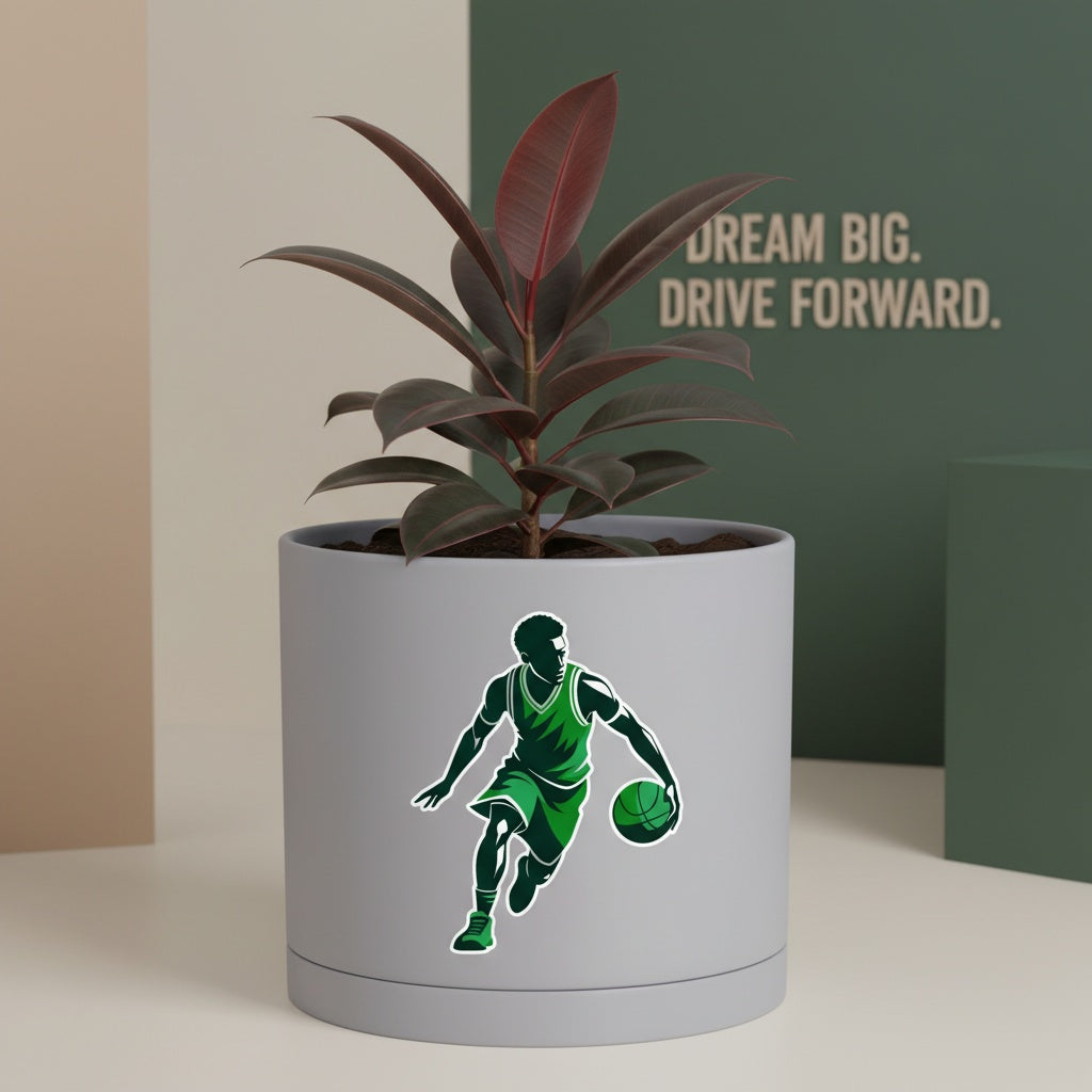 Modern Art Planter Pots with Drainage & Saucer 6-Inch – Custom Trendy Designs