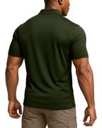 Polo Shirt Short Sleeves Quick Dry Performance Tactical Pique Jersey Golf Shirt