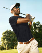 Golf Polo Shirt Regular Fit Moisture Wicking Quick Dry Performance Short Sleeves Polo Fast Forward