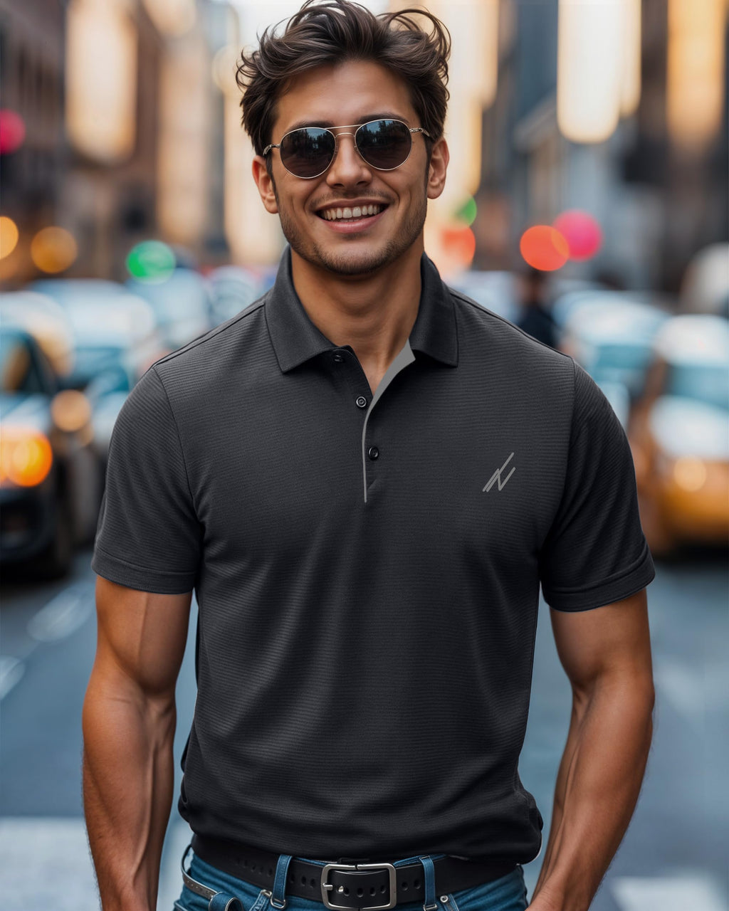 Golf Polo Shirt Regular Fit Moisture Wicking Quick Dry Performance Short Sleeves Polo Fast Forward