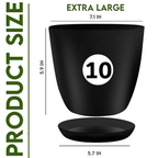 Fast Forward Extra Large Plant Pots with Drainage: Stylish Home Decor Flower Pots in Two Vibrant Colors - Ideal for Indoor Planters, Multi-Packs for Plastic Planters, Cactus, and Succulents Fast Forward