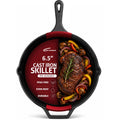 Pre-Seasoned Cast Iron Skillet Fry Pan, Heavy Duty Chef Pan for Gas, Induction, Oven & Outdoor Cooking