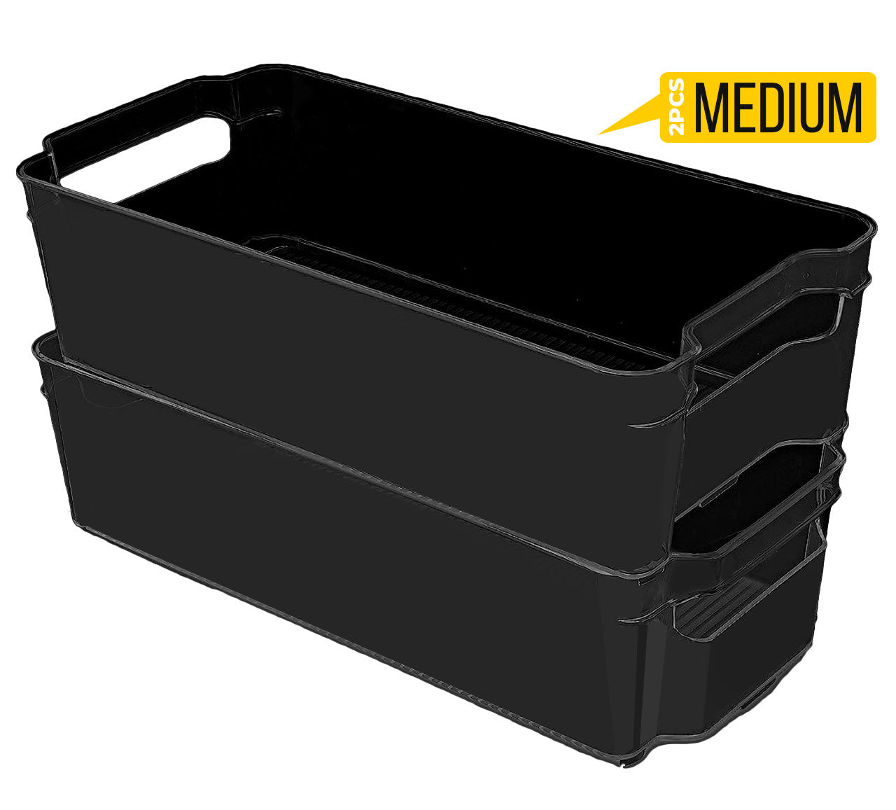 Fridge Organizer 2 Refrigerator Organizer Bins Storage Bins for Freezers Countertops and Cabinets Pantry Organization Fast Forward