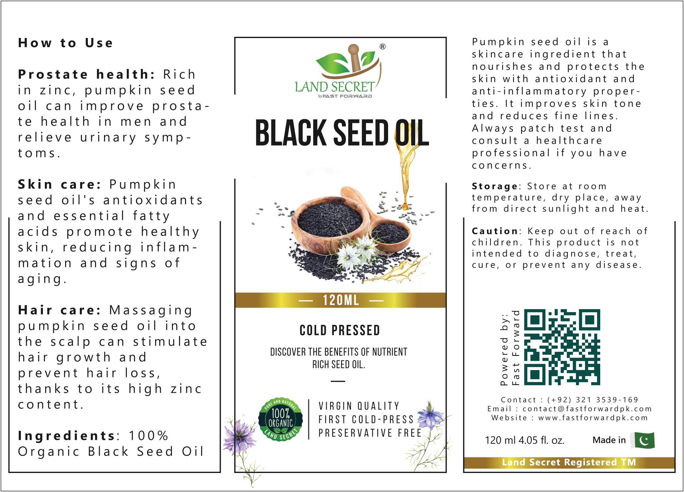 Land Secret Black Seed Oil