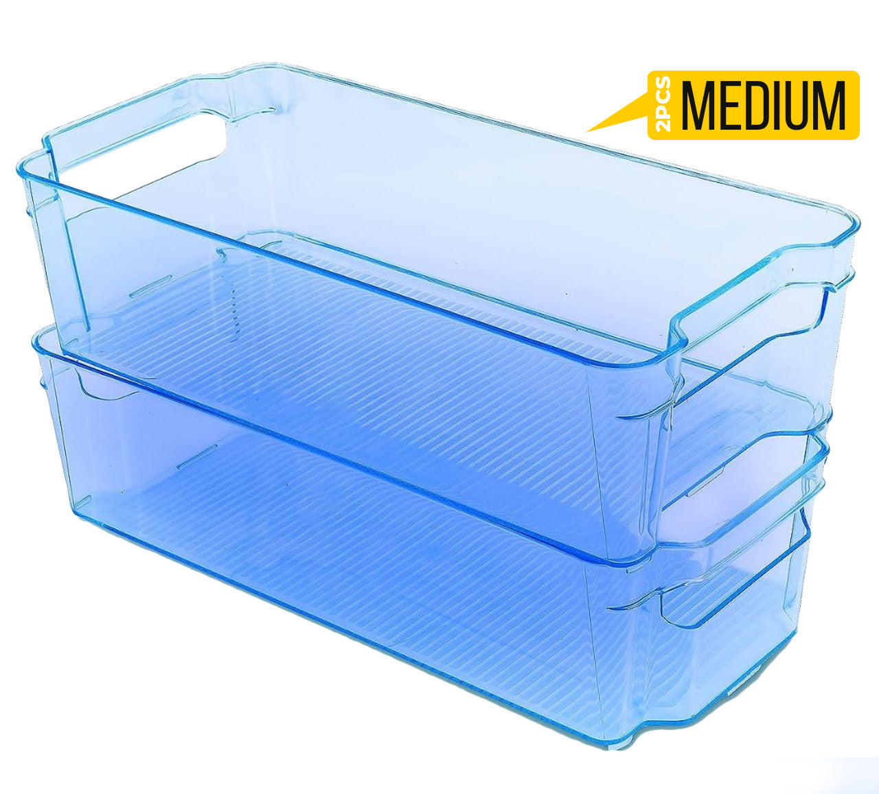 Fridge Organizer 2 Refrigerator Organizer Bins Storage Bins for Freezers Countertops and Cabinets Pantry Organization Fast Forward