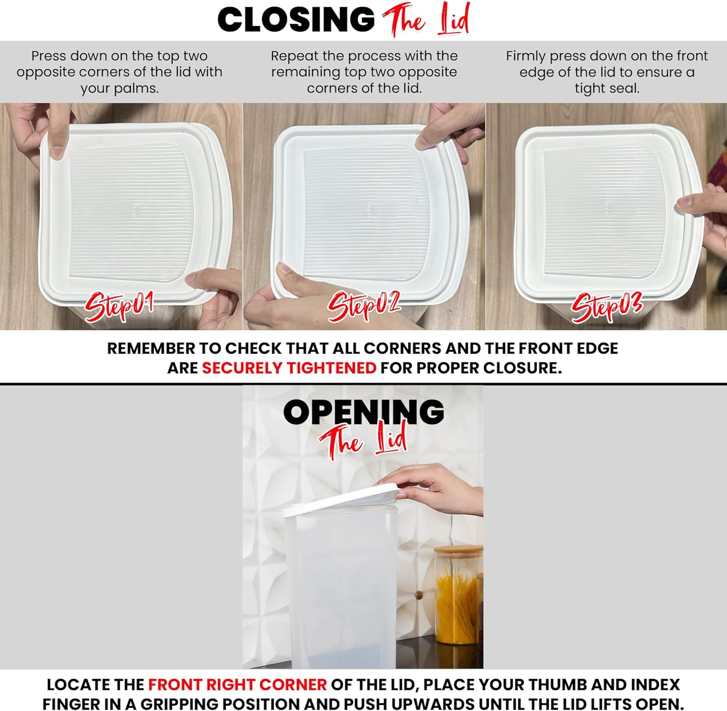 Bread Box for Kitchen & Countertops - Bread Holder, Bread Container & Bread Storage - Bread Bin & Bread Dispenser with Lid - Bread keeper Fast Forward