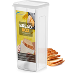 Bread Box for Kitchen & Countertops - Bread Holder, Bread Container & Bread Storage - Bread Bin & Bread Dispenser with Lid - Bread keeper Fast Forward