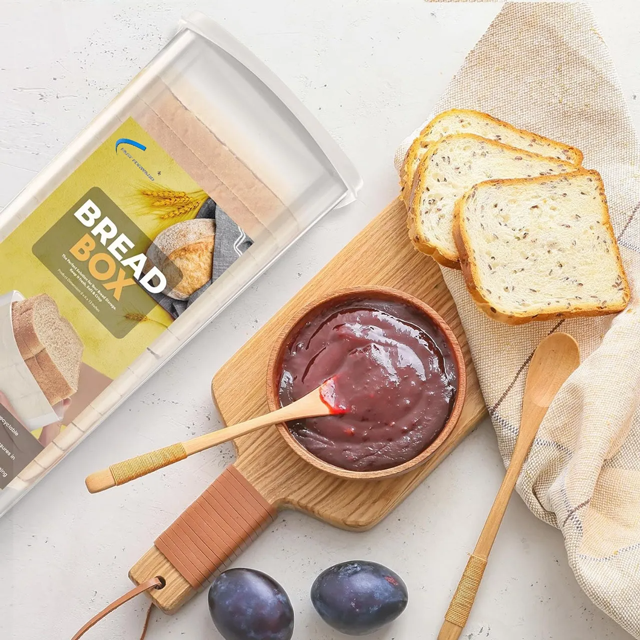 Bread Box for Kitchen & Countertops - Bread Holder, Bread Container & Bread Storage - Bread Bin & Bread Dispenser with Lid - Bread keeper Fast Forward