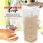 Bread Box for Kitchen & Countertops - Bread Holder, Bread Container & Bread Storage - Bread Bin & Bread Dispenser with Lid - Bread keeper Fast Forward