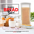 Bread Box for Kitchen & Countertops - Bread Holder, Bread Container & Bread Storage - Bread Bin & Bread Dispenser with Lid - Bread keeper Fast Forward