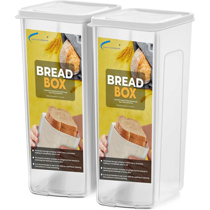 Bread Box for Kitchen & Countertops - Bread Holder, Bread Container & Bread Storage - Bread Bin & Bread Dispenser with Lid - Bread keeper Fast Forward