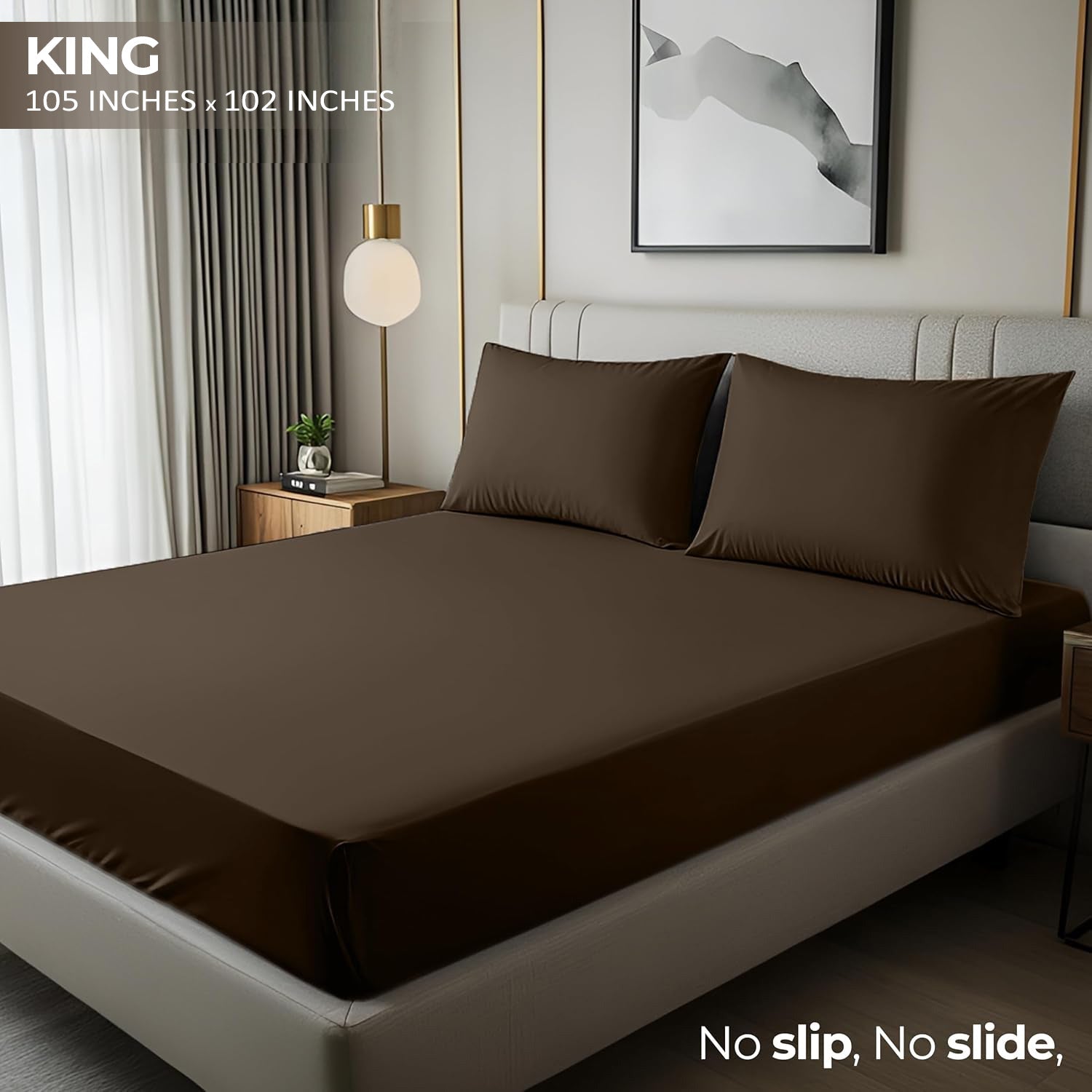3 Piece Bed Sheets, Soft and Breathable Microfiber, Includes 1 Flat Sheet and 2 Pillowcases Fast Forward