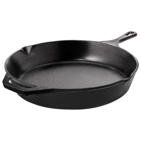 Kitchen Cast Iron Skillet – Pre-Seasoned Chef’s Pan, Fry Pan in 6.5/8/10.25/12 Inches – Safe for Indoor & Outdoor Cooking Fast Forward