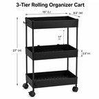 Deluxe Kitchen & Home Grand Box | 4-Piece Cast Iron Set, 3-Tier Cart & 6 Storage Containers