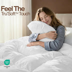 Ultra Soft Comforter Razai Down Alternative Duvet Insert, Box Stitched Siliconized Fiberfill All Season Bedding for Single, Queen & King