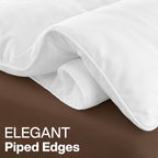 Ultra Soft Comforter Razai Down Alternative Duvet Insert, Box Stitched Siliconized Fiberfill All Season Bedding for Single, Queen & King