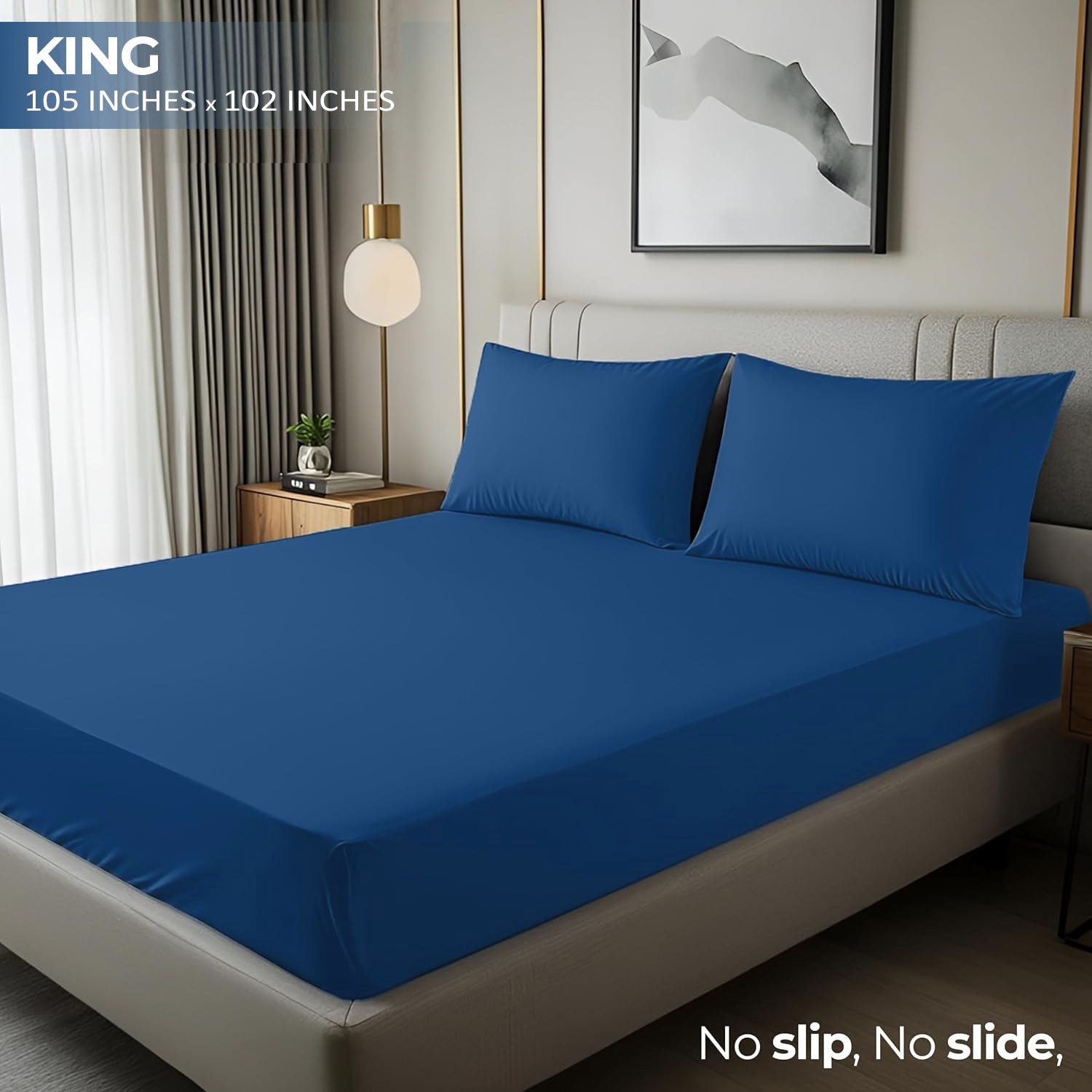 3 Piece Bed Sheets, Soft and Breathable Microfiber, Includes 1 Flat Sheet and 2 Pillowcases Fast Forward