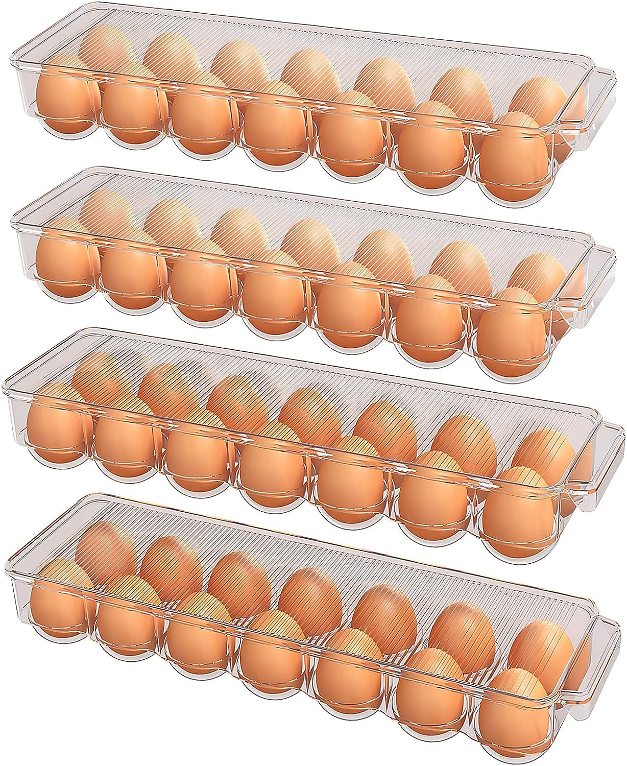 Egg Container For Refrigerator 14 Egg Container With Lid Handle Egg Holder Pack of 1 Fast Forward