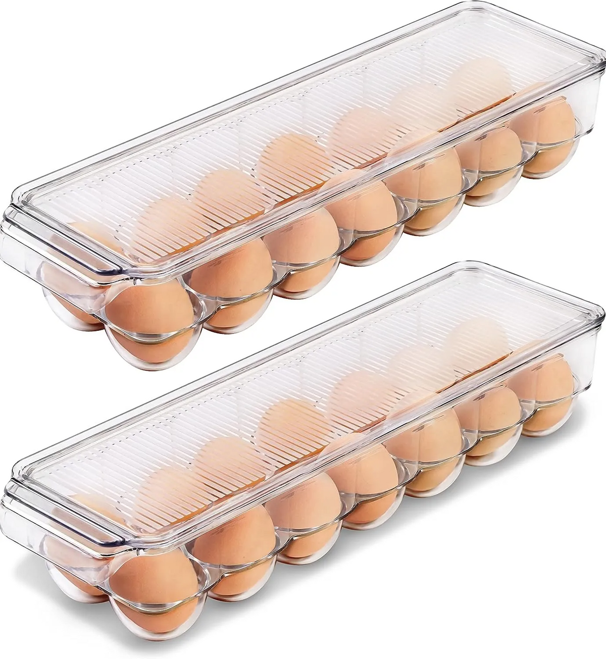 Egg Container For Refrigerator 14 Egg Container With Lid Handle Egg Holder Pack of 1 Fast Forward