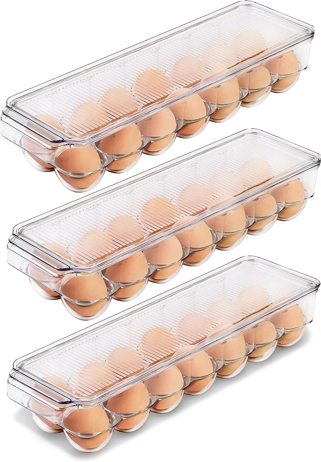 Egg Container For Refrigerator 14 Egg Container With Lid Handle Egg Holder Pack of 1 Fast Forward