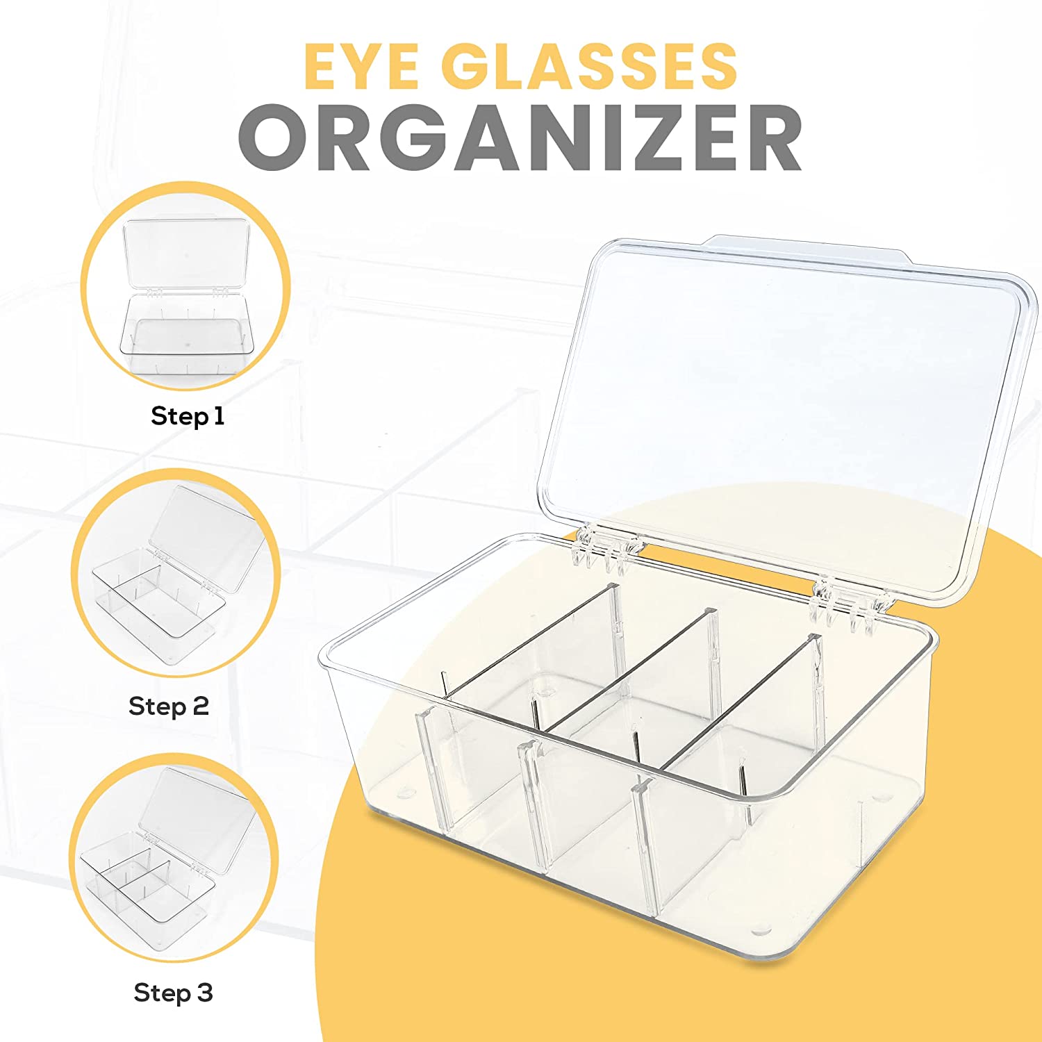 Eye Glasses Organizer - Premium Sunglass Storage Solution Fast Forward