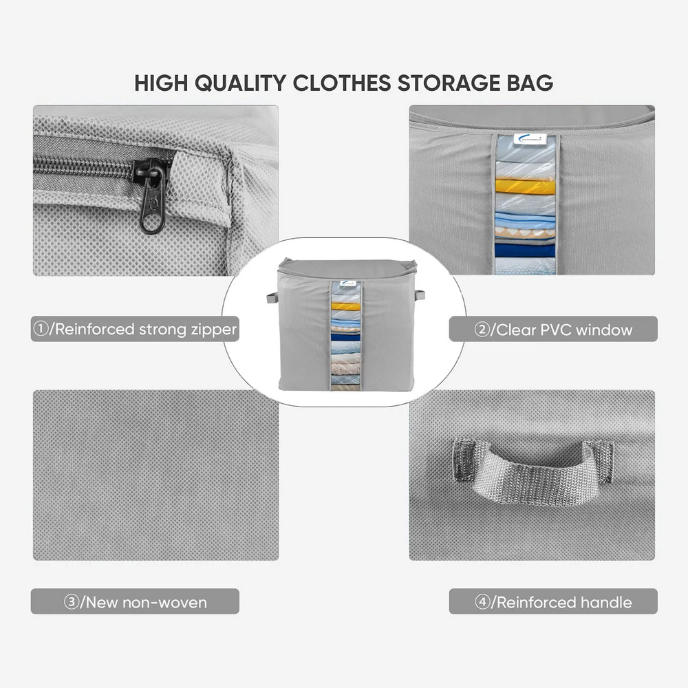 Fast Forward Efficient Wardrobe Solutions Large Foldable Cloth Storage Bag