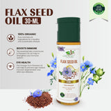 Organic Flax Seed Oil - Cold Pressed and Unrefined for Superior Health Benefits