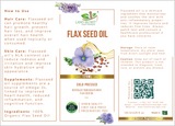 Organic Flax Seed Oil - Cold Pressed and Unrefined for Superior Health Benefits