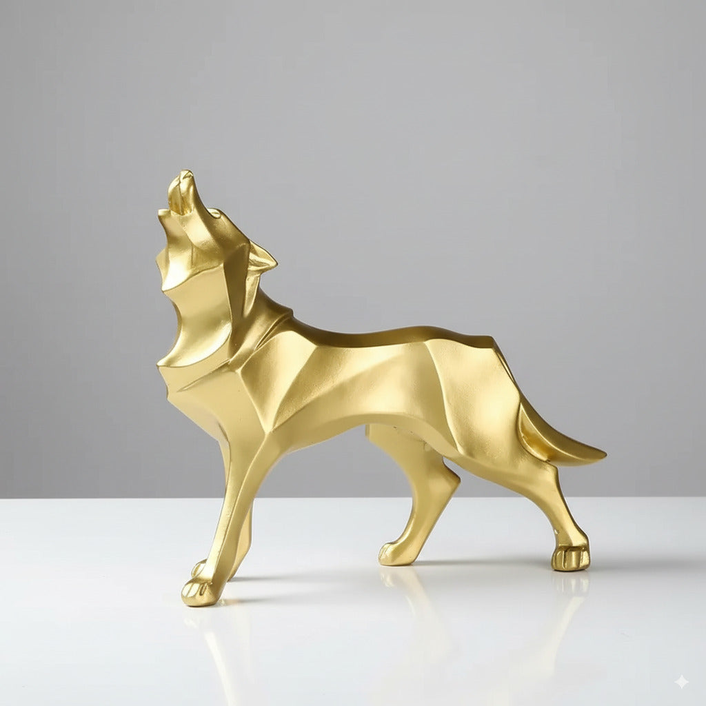 Nordic Miniature Wolf Figurine - Exquisite Animal Ornament for Bedroom & Desktop Fast Forward