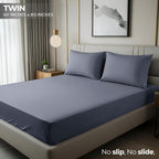 3 Piece Bed Sheets, Soft and Breathable Microfiber, Includes 1 Flat Sheet and 2 Pillowcases