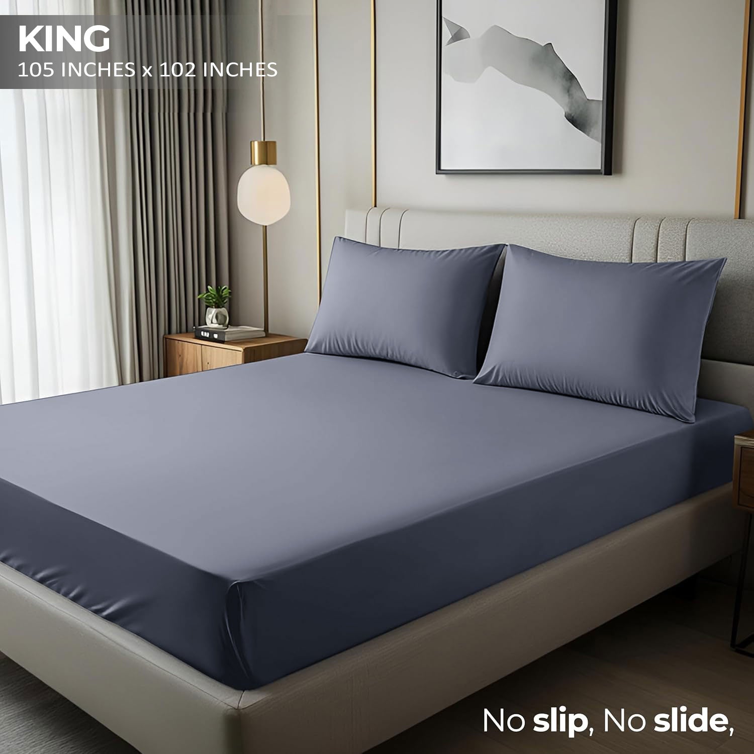 3 Piece Bed Sheets, Soft and Breathable Microfiber, Includes 1 Flat Sheet and 2 Pillowcases Fast Forward