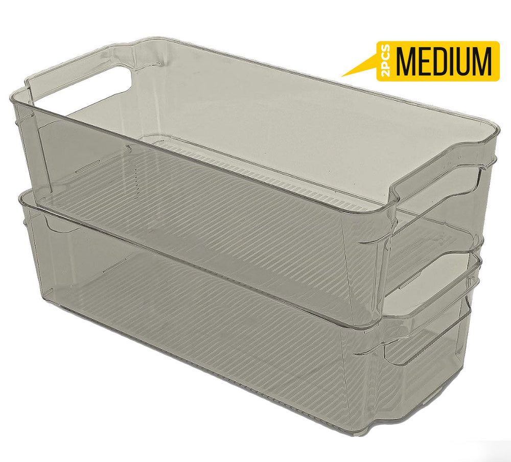 Fridge Organizer 2 Refrigerator Organizer Bins Storage Bins for Freezers Countertops and Cabinets Pantry Organization Fast Forward