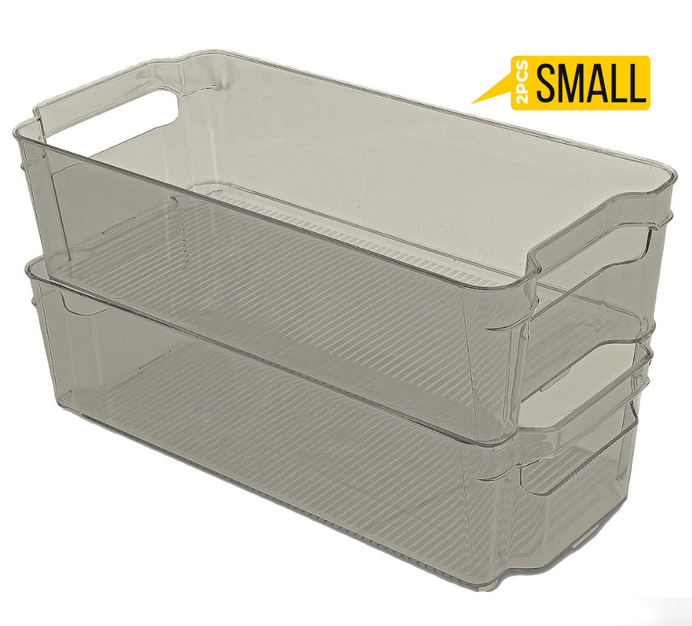 Fridge Organizer 2 Refrigerator Organizer Bins Storage Bins for Freezers Countertops and Cabinets Pantry Organization Fast Forward