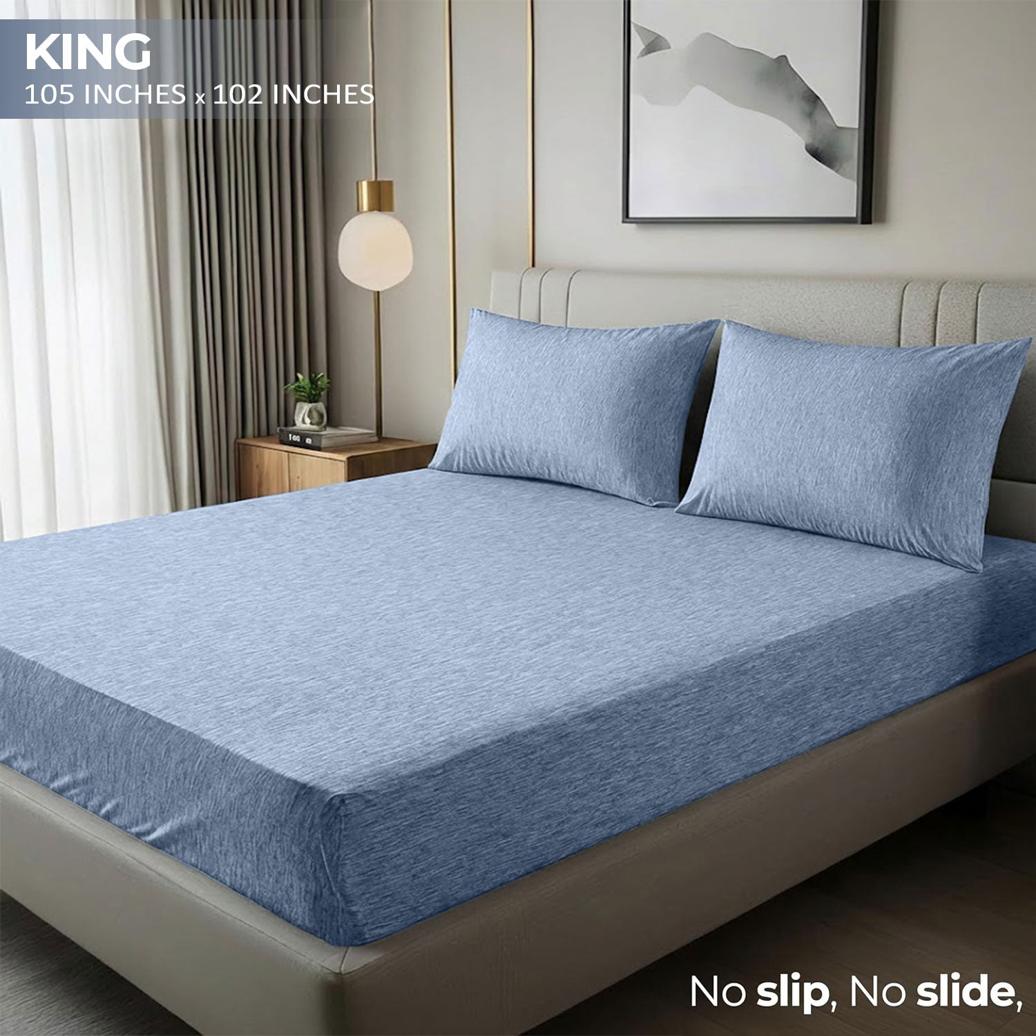 3 Piece Bed Sheets, Soft and Breathable Microfiber, Includes 1 Flat Sheet and 2 Pillowcases Fast Forward