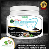 Land Secret Organic Activated Charcoal Teeth Whitening Powder - 100g