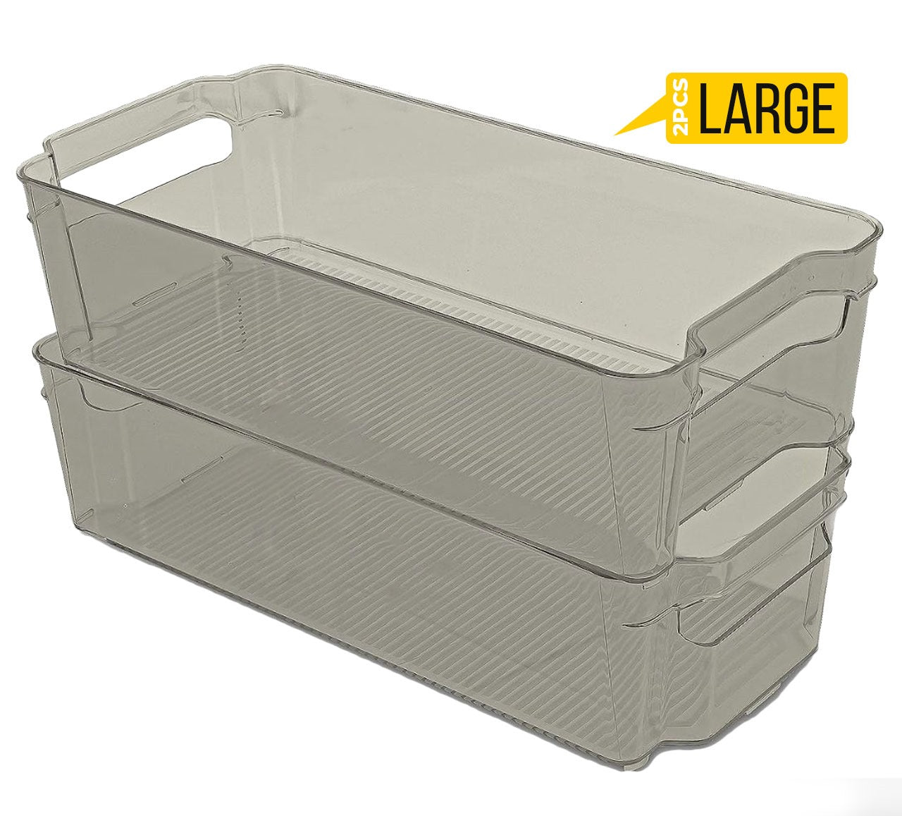 Fridge Organizer 2 Refrigerator Organizer Bins Storage Bins for Freezers Countertops and Cabinets Pantry Organization