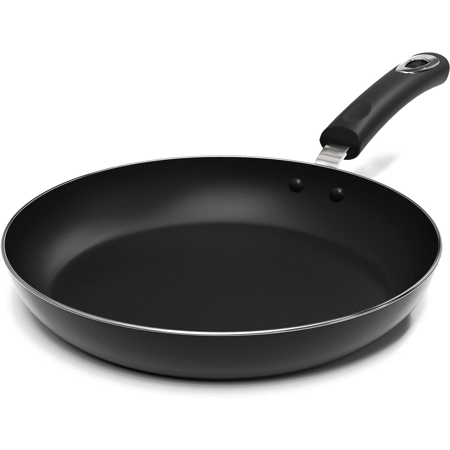 Utopia Kitchen Saute Fry Pan - Nonstick Frying Pan - 11 Inch Induction  Bottom - Aluminum Alloy and Scratch Resistant Body - Riveted Handle  (Red-Black)