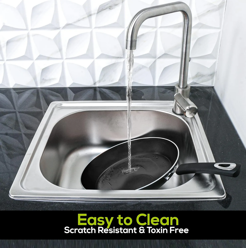 Utopia Kitchen Nonstick Fry Pan Set - Induction Bottom - 8", 9.5", 11" - Aluminum Alloy - Scratch Resistant - Riveted Handle Fast Forward