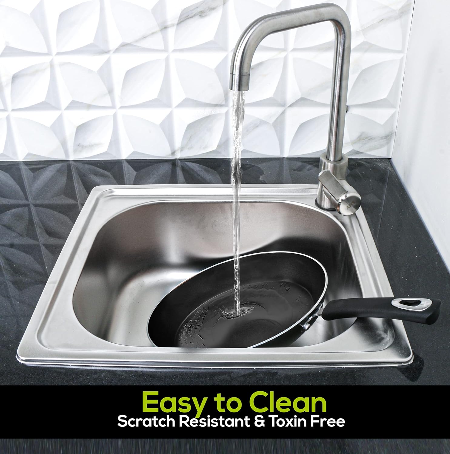 Utopia Kitchen Nonstick Frying Pan Set - 3 Piece Induction Bottom - 8 Inches, 9.5 Inches and 11 Inches Utopia