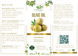 Zaitoon Oil |  Olive Oil - Pure  100% Natural and Organic - Cold Pressed Extra Virgin Land Secret