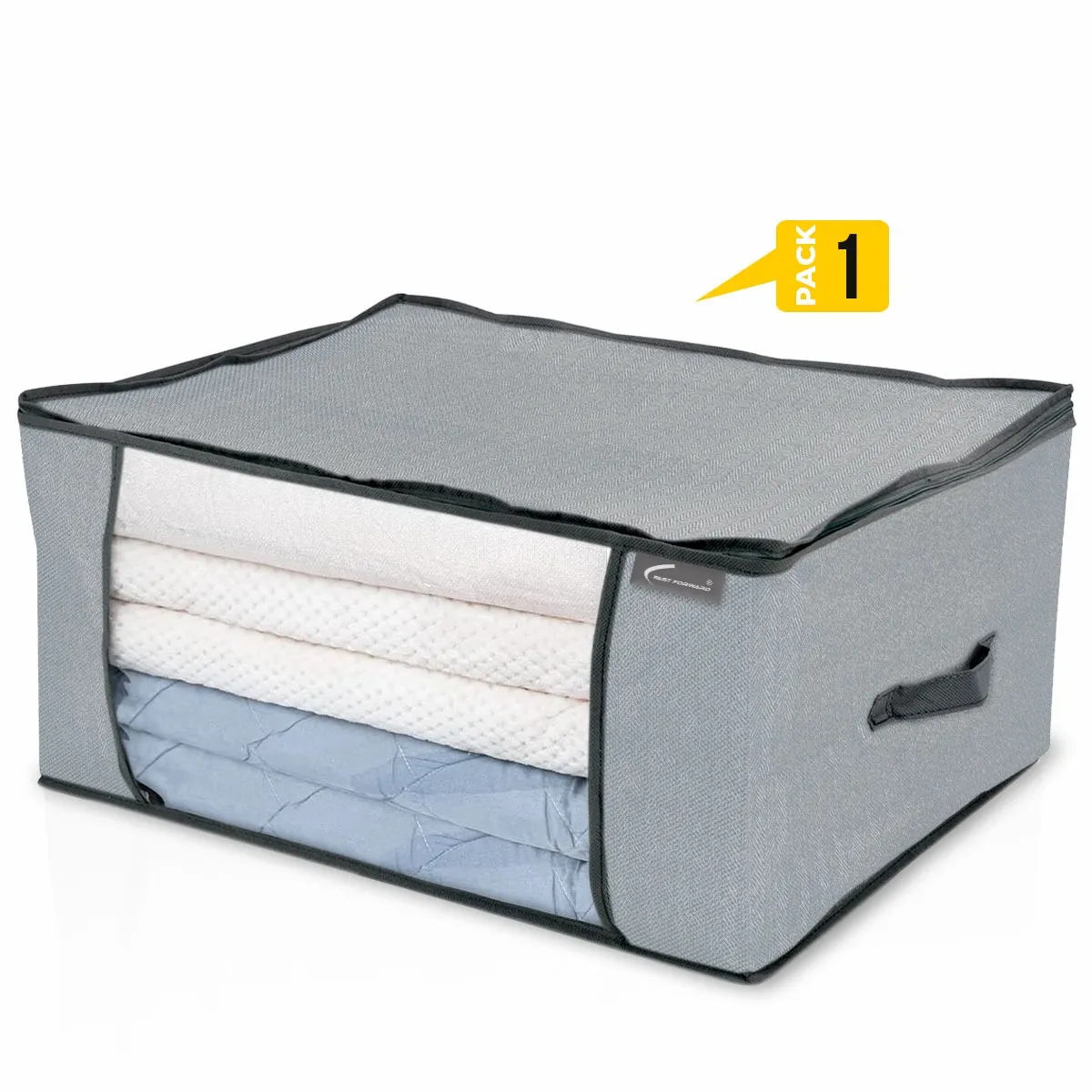 Organizer Bag Two-Way Zippers Cloth Storage Bag Water-resistant Wardrobe Space Saver HIgh Quality Non-Woven Fabric Fast Forward