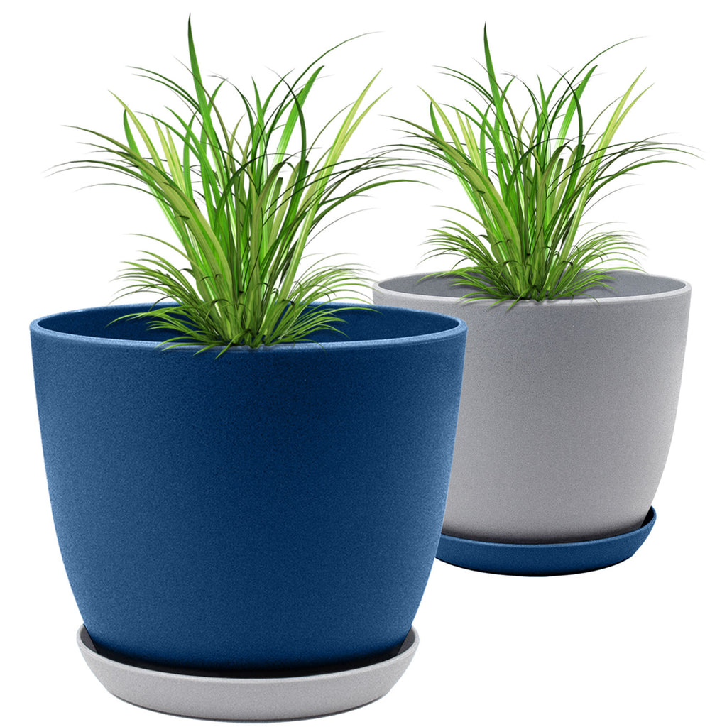 Revitalize Your Space with Fast Forward Extra Large Plant Pots: Two Vibrant Colors, Drainage, Ideal for Indoor Planters - Explore Multi-Packs for Plastic Planters