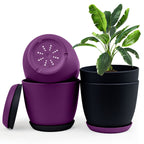 Extra Large Plant Pots with Drainage: Two Vibrant Colors, Ideal for Indoor Planters - Explore Multi-Packs for Plastic Planters
