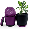 Extra Large Plant Pots with Drainage: Two Vibrant Colors, Ideal for Indoor Planters - Explore Multi-Packs for Plastic Planters
