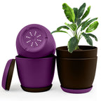 Elevate Your Space with Extra Large Plant Pots: Two Vibrant Colors, Drainage, Perfect for Indoor Planters - Explore Multi-Packs for Plastic Planters