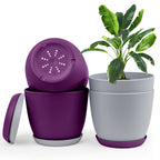 Revitalize Your Space with Fast Forward Extra Large Plant Pots: Two Vibrant Colors, Drainage, Ideal for Indoor Planters - Explore Multi-Packs for Plastic Planters