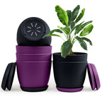 Extra Large Plant Pots with Drainage: Two Vibrant Colors, Ideal for Indoor Planters - Explore Multi-Packs for Plastic Planters