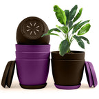 Elevate Your Space with Extra Large Plant Pots: Two Vibrant Colors, Drainage, Perfect for Indoor Planters - Explore Multi-Packs for Plastic Planters