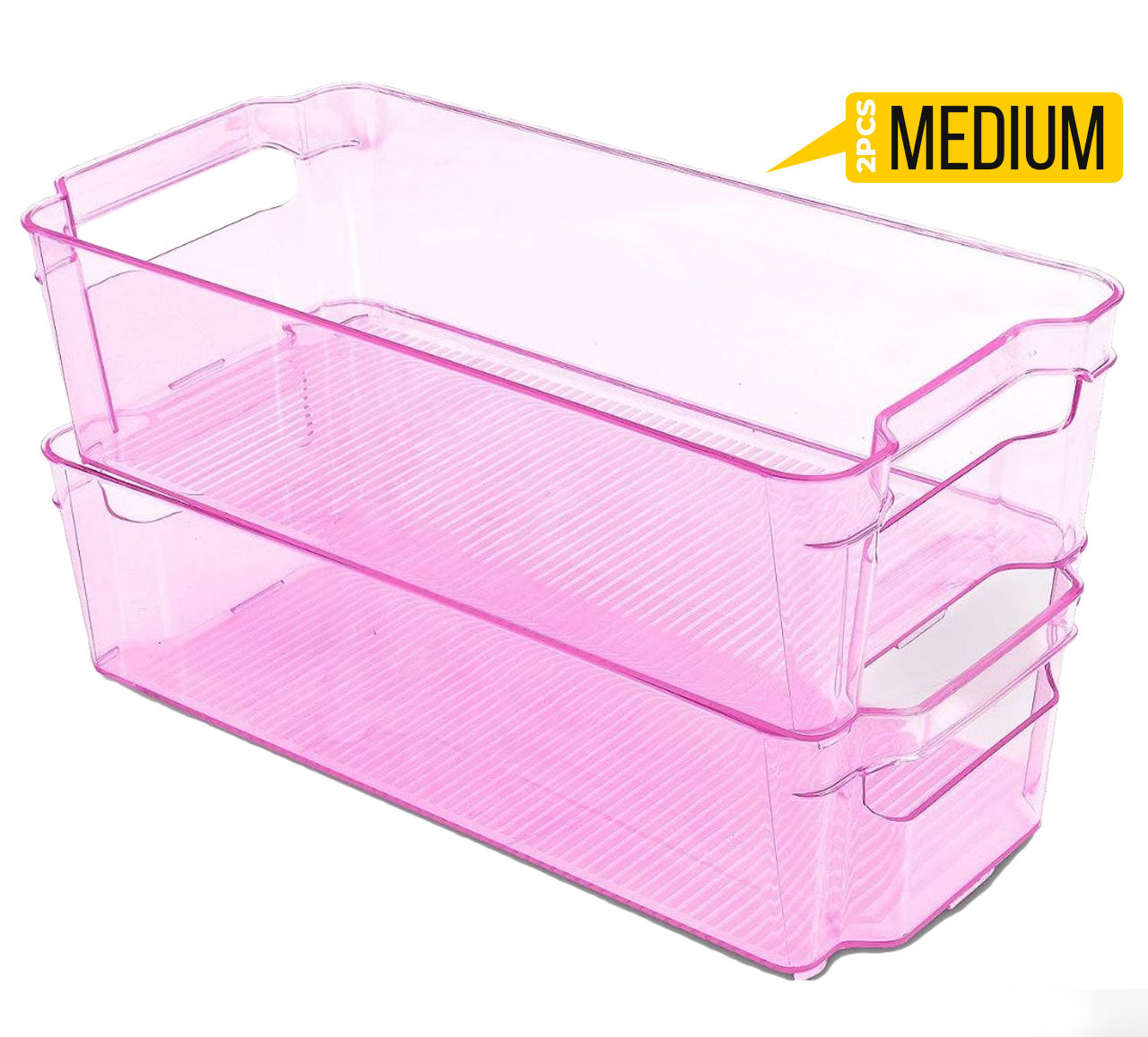 Fridge Organizer 2 Refrigerator Organizer Bins Storage Bins for Freezers Countertops and Cabinets Pantry Organization Fast Forward